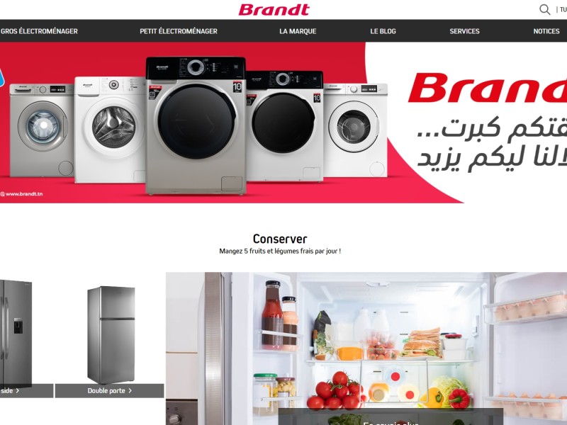 Un site e-commerce à l'image de Brandt France pour la Tunisie