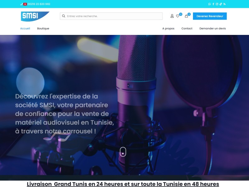 Un E-commerce sur Mesure pour SMSI
